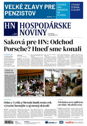 Cover of Hospodarske noviny