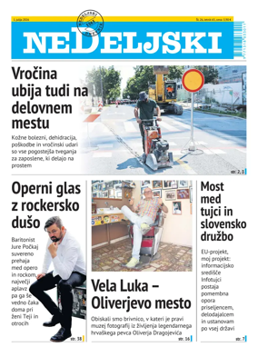 Cover of Nedeljski Dnevnik