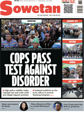 Cover of Sowetan