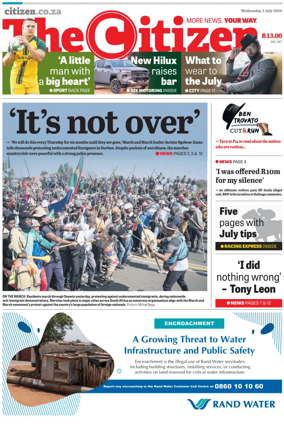 Cover of The Citizen (Gauteng)
