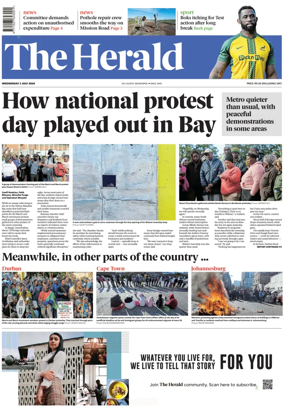 Cover of The Herald (South Africa)