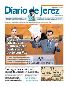 Cover of Diario de Jerez