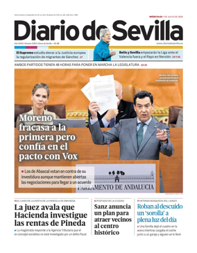 Cover of Diario de Sevilla