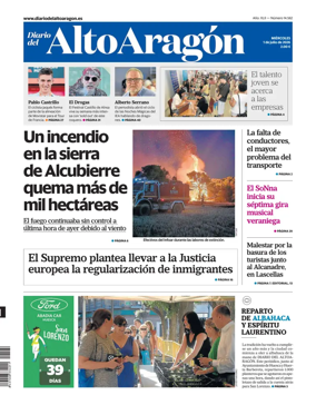 Cover of Diario del Alto Aragon
