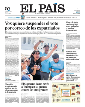 Cover of EL PAIS Andalucia