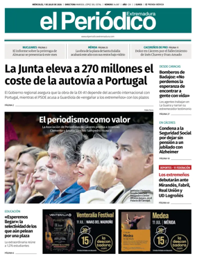 Cover of El Periodico Extremadura