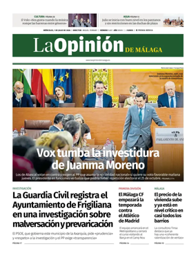 Cover of La Opinion de Malaga