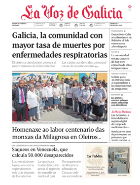 Cover of La Voz de Galicia (Barbanza)