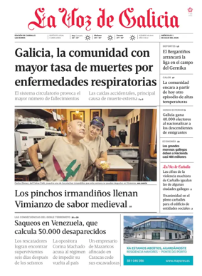 Cover of La Voz de Galicia (Carballo)