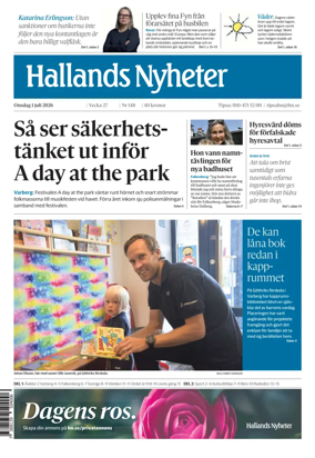 Cover of Hallands Nyheter