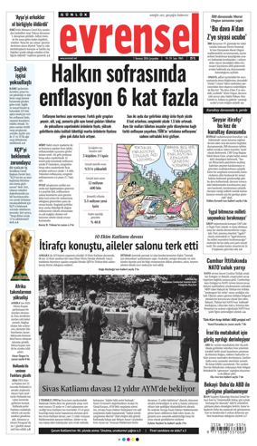 Cover of Evrensel Gazetesi