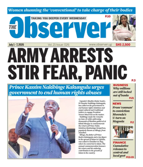 Cover of The Observer (Uganda)