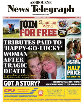 Cover of Ashbourne News Telegraph