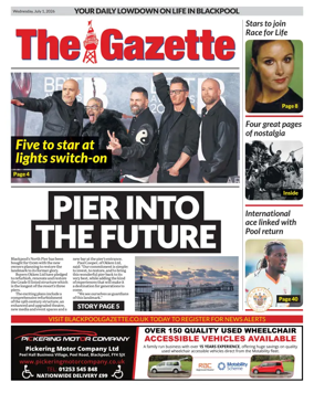 Cover of Blackpool Gazette