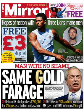 Cover of Daily Mirror