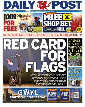 Cover of Daily Post (North Wales)