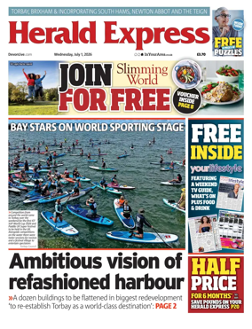 Cover of Herald Express (Torbay Brixham & South Hams Edition)
