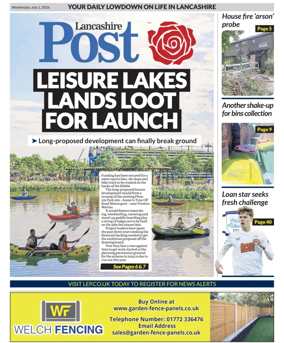 Cover of Lancashire Evening Post