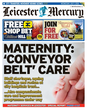 Cover of Leicester Mercury