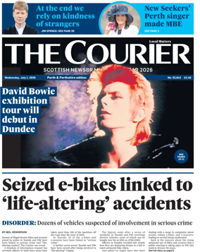 Cover of The Courier & Advertiser (Perth and Perthshire Edition)