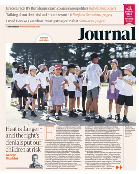 Cover of The Guardian e-paper Journal