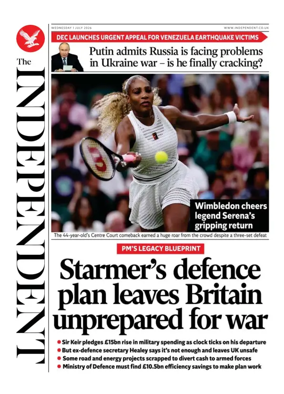 Cover of The Independent