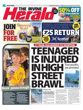 Cover of The Irvine Herald and Kilwinning Chronicle