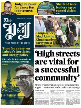 Cover of The Press and Journal (Inverness Highlands and Islands)