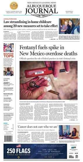Cover of Albuquerque Journal