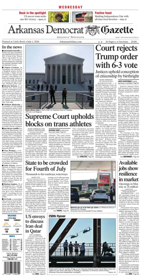 Cover of Arkansas Democrat-Gazette