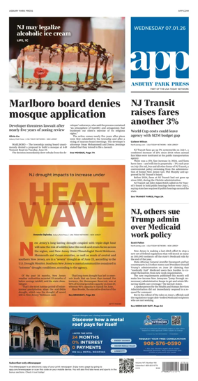 Cover of Asbury Park Press