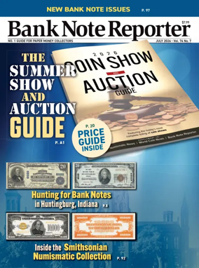 Cover of Bank Note Reporter