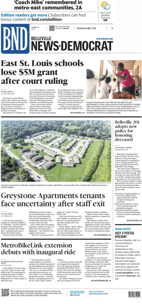 Cover of Belleville News-Democrat