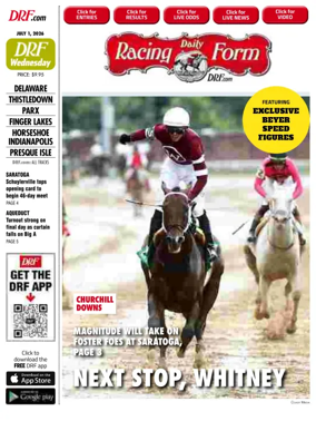 Cover of Daily Racing Form National Digital Edition