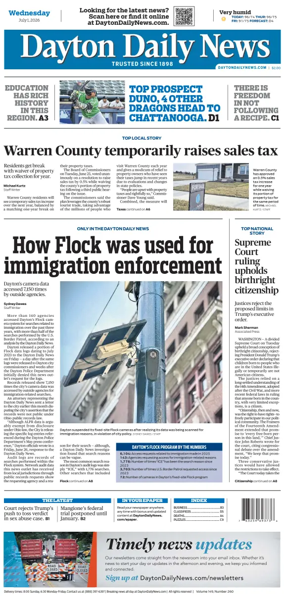 Cover of Dayton Daily News