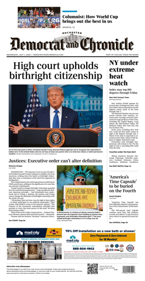 Cover of Democrat and Chronicle