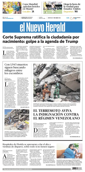 Cover of El Nuevo Herald
