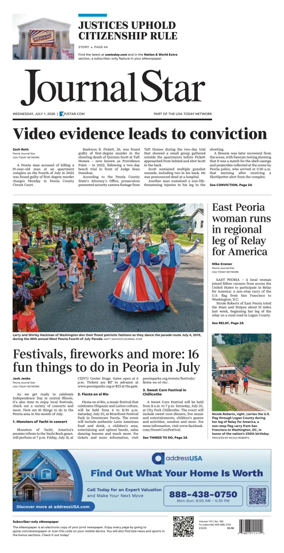 Cover of Journal Star (Peoria)