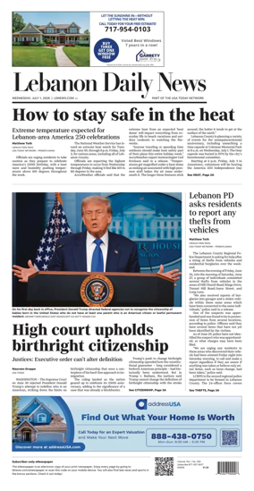 Cover of Lebanon Daily News