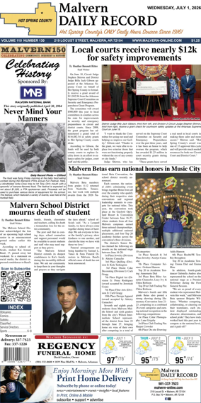 Cover of Malvern Daily Record