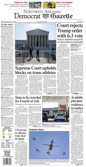 Cover of Northwest Arkansas Democrat-Gazette