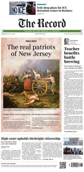 Cover of The Bergen Record