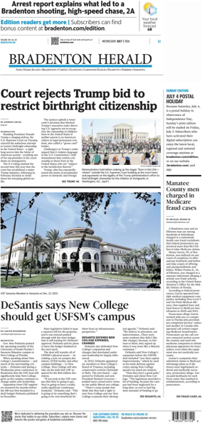 Cover of The Bradenton Herald
