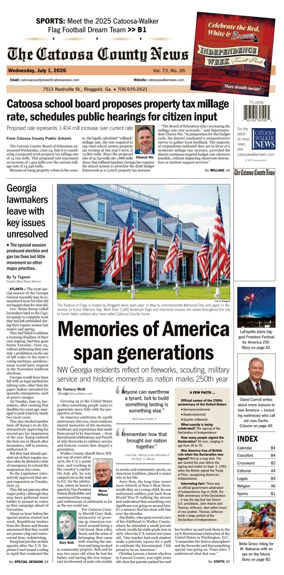 Cover of The Catoosa County News