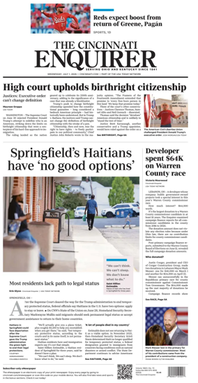 Cover of The Cincinnati Enquirer