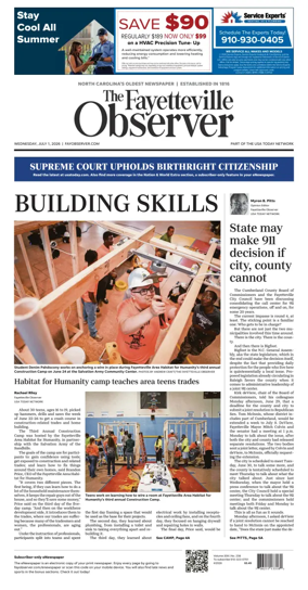 Cover of The Fayetteville Observer