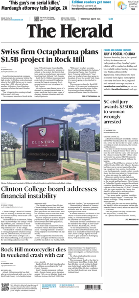 Cover of The Herald (Rock Hill)