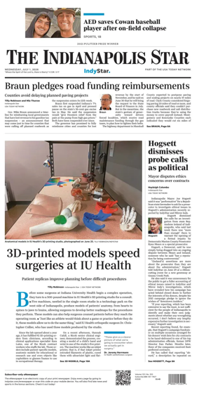 Cover of The Indianapolis Star