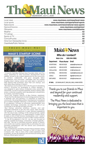 Cover of The Maui News