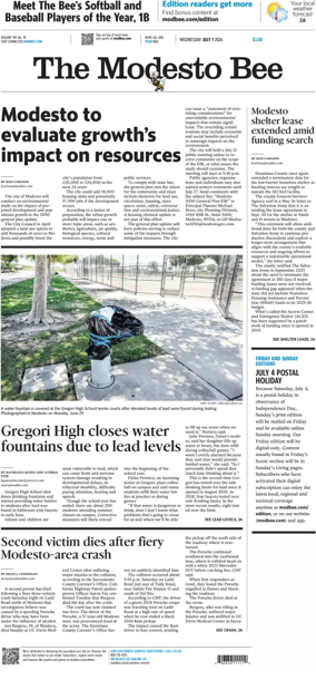 Cover of The Modesto Bee